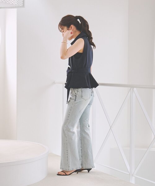 La boutique BonBon(ラブティックボンボン)の「ペプラムジレ(ベスト・レディース・ネイビー/ブラック・FREE)」の19枚目の写真