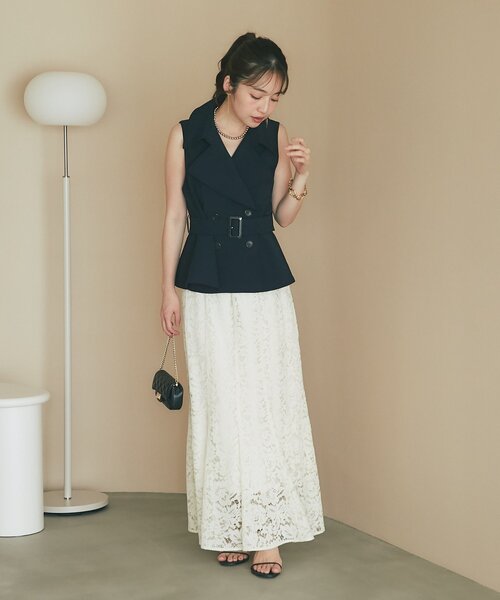 La boutique BonBon(ラブティックボンボン)の「ペプラムジレ(ベスト・レディース・ネイビー/ブラック・FREE)」の21枚目の写真