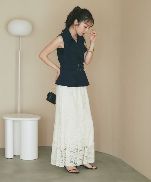 La boutique BonBon(ラブティックボンボン)の「ペプラムジレ(ベスト・レディース・ネイビー/ブラック・FREE)」の22枚目の写真