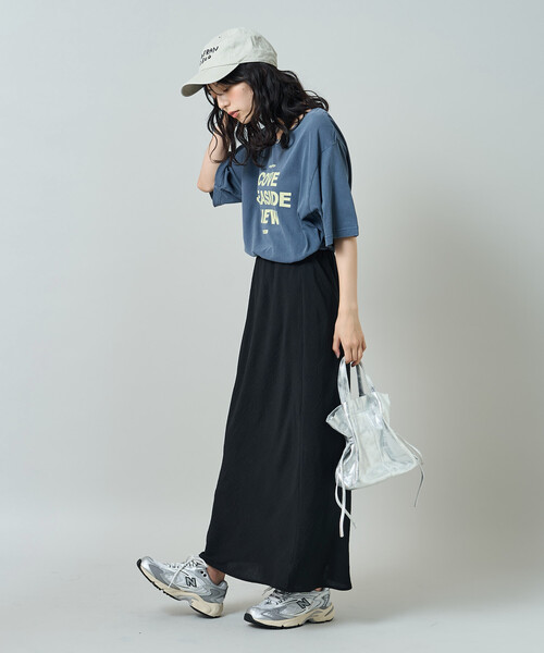 FREAK'S STORE(フリークスストア)の「ルーズネック ピグメントロゴTシャツ(Tシャツ/カットソー・レディース・チャコール/ネイビー/ピンク・フリ-)」の14枚目の写真
