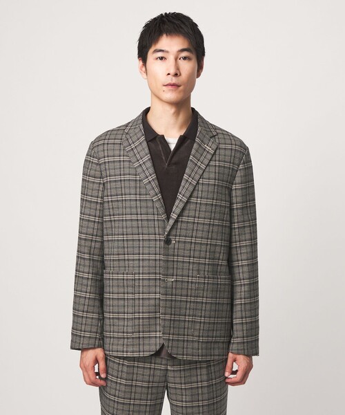 green label relaxing(グリーンレーベルリラクシング)の「ウォッシャブル フラノ リラックス ジャケット -ストレッチ-(テーラードジャケット・メンズ・ブラウン/ネイビー/ダークグレー・S/M/L/XL)」の11枚目の写真
