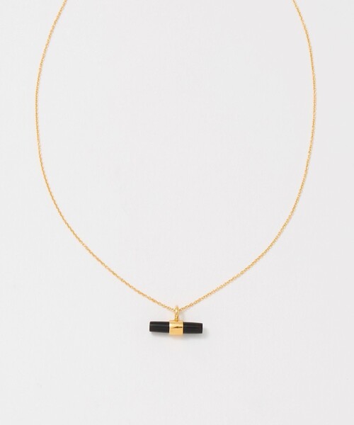 Steven Alan(スティーブンアラン)の「<mounir>T-BAR NECKLACE BLACK/ネックレス(ネックレス・レディース・ブラック・FREE)」の1枚目の写真