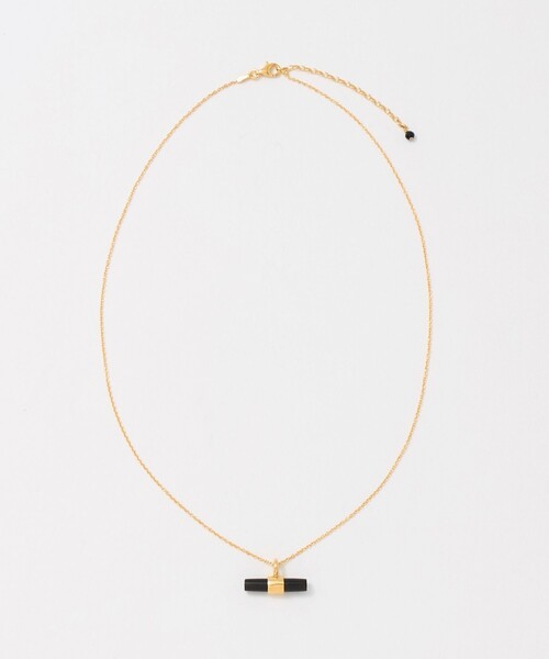 Steven Alan(スティーブンアラン)の「<mounir>T-BAR NECKLACE BLACK/ネックレス(ネックレス・レディース・ブラック・FREE)」の2枚目の写真