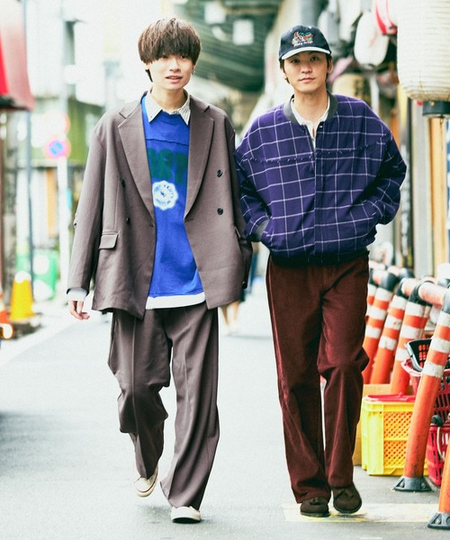 niko and...(ニコアンド)の「ウィンドペンジャケット(ブルゾン・メンズ・ネイビー/ボルドー・MEDIUM/LARGE)」の3枚目の写真