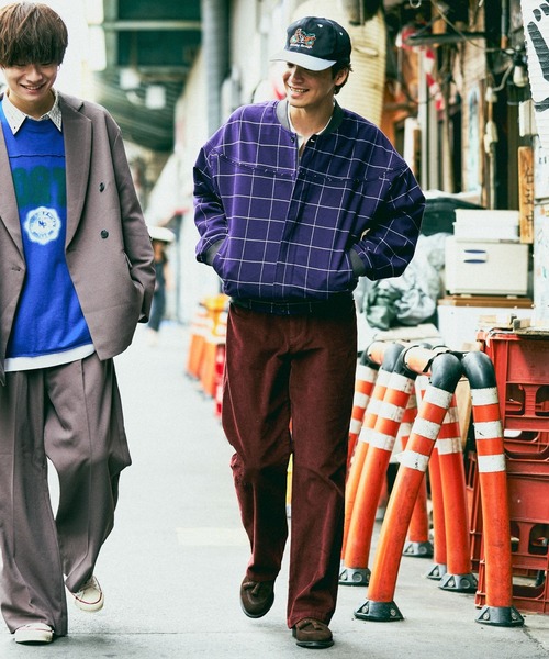 niko and...(ニコアンド)の「ウィンドペンジャケット(ブルゾン・メンズ・ネイビー/ボルドー・MEDIUM/LARGE)」の5枚目の写真