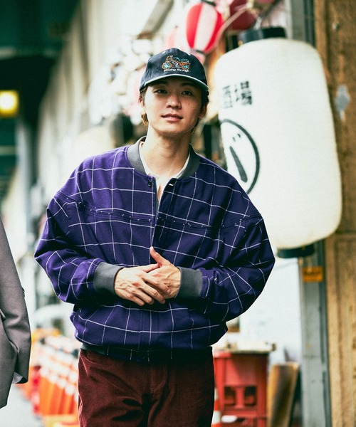 niko and...(ニコアンド)の「ウィンドペンジャケット(ブルゾン・メンズ・ネイビー/ボルドー・MEDIUM/LARGE)」の6枚目の写真