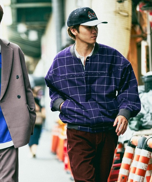 niko and...(ニコアンド)の「ウィンドペンジャケット(ブルゾン・メンズ・ネイビー/ボルドー・MEDIUM/LARGE)」の8枚目の写真