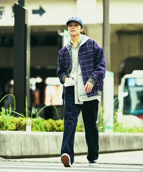 niko and...(ニコアンド)の「ウィンドペンジャケット(ブルゾン・メンズ・ネイビー/ボルドー・MEDIUM/LARGE)」の14枚目の写真