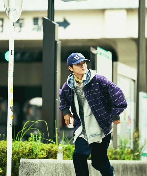 niko and...(ニコアンド)の「ウィンドペンジャケット(ブルゾン・メンズ・ネイビー/ボルドー・MEDIUM/LARGE)」の19枚目の写真
