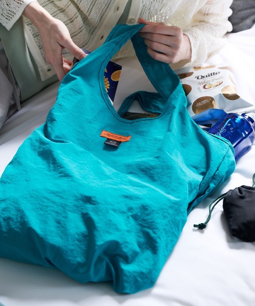 LAKOLE（ラコレ）の「[HOTEL]パッカブルエコバッグ(BLUE) / 864916（エコバッグ/サブバッグ・レディース・ブルー・FREE）」の10枚目の写真