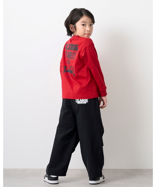 XLARGE KIDS(エクストララージキッズ)の「バックプリント長袖Tシャツ(Tシャツ/カットソー・キッズ・ブラック/ワインレッド・110cm/90cm/80cm/140cm/130cm/100cm/120cm)」の3枚目の写真