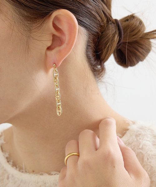 ピアス Shu SHUU/シュウ 奏那 SONA チェーンピアス GOLD（ピアス（両耳用））｜U