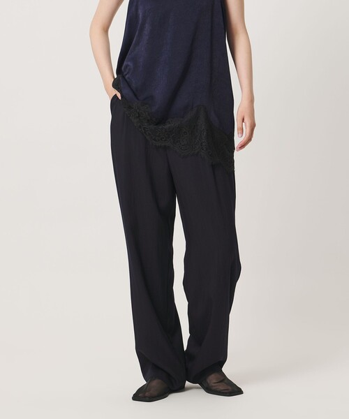 MARW UNITED ARROWS(マルゥ ユナイテッドアローズ)の「<MARW UNITED ARROWS>タック テーパード パンツ(スラックス・レディース・ネイビー/モカ・38/36)」の2枚目の写真
