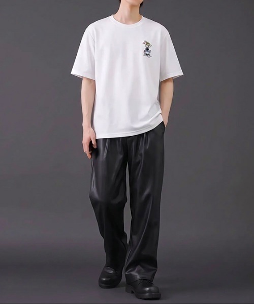 revertical（リバーティカル）の「ラビット キャラクター アートグラフィック バックプリント 半袖Tシャツ（Tシャツ/カットソー・メンズ・グレー/ブラック/ホワイト・MEDIUM/LARGE）」の8枚目の写真