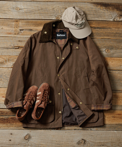 FREAK'S STORE(フリークスストア)の「Barbour | FREAK'S STORE/バブアー 別注 BEDALE OS SLEEVE/別注 ビデイル オーバーサイズ スリーブ/ジャケット(ブルゾン・レディース・ベージュ/チャコールグレー/ブラウン/ブラック/オリーブ/ワインレッド・34/38/36)」の3枚目の写真