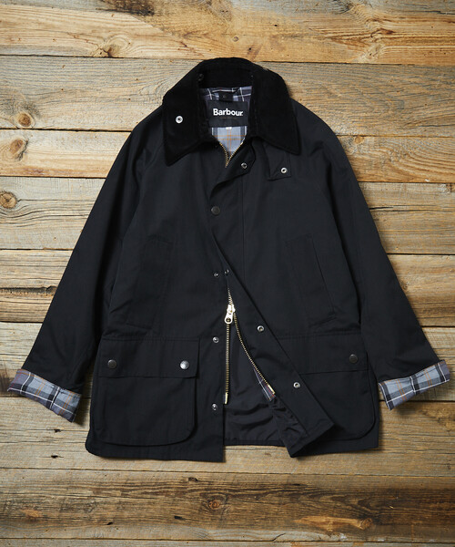 FREAK'S STORE(フリークスストア)の「Barbour | FREAK'S STORE/バブアー 別注 BEDALE OS SLEEVE/別注 ビデイル オーバーサイズ スリーブ/ジャケット(ブルゾン・レディース・ベージュ/チャコールグレー/ブラウン/ブラック/オリーブ/ワインレッド・34/38/36)」の1枚目の写真