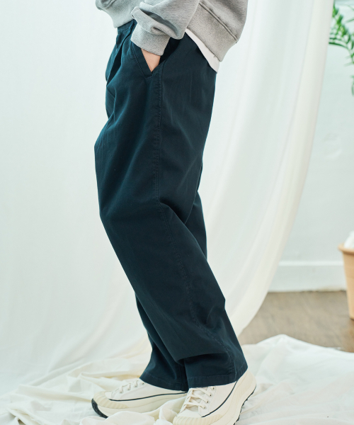 IHDO(アヒドゥ)の「デュアルバンディング エッセンシャル チノパンツ_ネイビー(その他パンツ・メンズ・その他・MEDIUM/LARGE)」の1枚目の写真