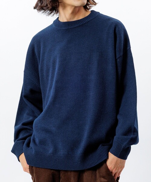 FREAK'S STORE(フリークスストア)の「限定展開 Relax Fit リラックスフィット イージーケア ウォッシャブル クルーネックニット(ニット/セーター・メンズ・ブルーグリーン/ブラウン/チャコールグレー/ネイビー/ブラック/グレー/レッド・MEDIUM/LARGE)」の5枚目の写真