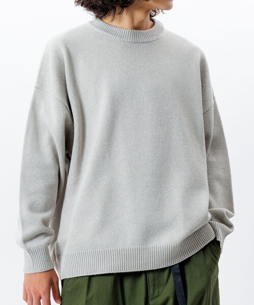 FREAK'S STORE(フリークスストア)の「限定展開 Relax Fit リラックスフィット イージーケア ウォッシャブル クルーネックニット(ニット/セーター・メンズ・ブルーグリーン/ブラウン/チャコールグレー/ネイビー/ブラック/グレー/レッド・MEDIUM/LARGE)」の1枚目の写真
