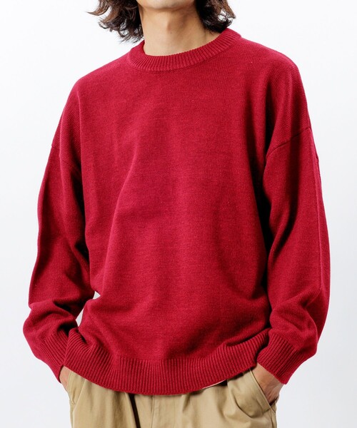 FREAK'S STORE(フリークスストア)の「限定展開 Relax Fit リラックスフィット イージーケア ウォッシャブル クルーネックニット(ニット/セーター・メンズ・ブルーグリーン/ブラウン/チャコールグレー/ネイビー/ブラック/グレー/レッド・MEDIUM/LARGE)」の7枚目の写真