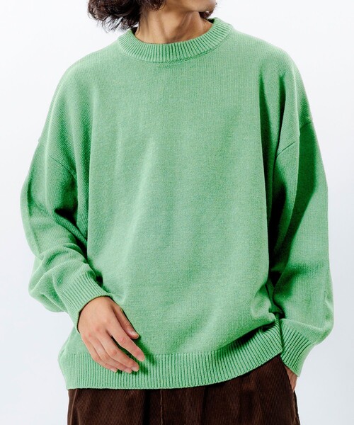 FREAK'S STORE(フリークスストア)の「限定展開 Relax Fit リラックスフィット イージーケア ウォッシャブル クルーネックニット(ニット/セーター・メンズ・ブルーグリーン/ブラウン/チャコールグレー/ネイビー/ブラック/グレー/レッド・MEDIUM/LARGE)」の6枚目の写真