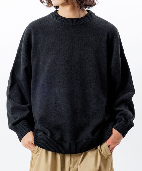 FREAK'S STORE(フリークスストア)の「限定展開 Relax Fit リラックスフィット イージーケア ウォッシャブル クルーネックニット(ニット/セーター・メンズ・ブルーグリーン/ブラウン/チャコールグレー/ネイビー/ブラック/グレー/レッド・MEDIUM/LARGE)」の2枚目の写真