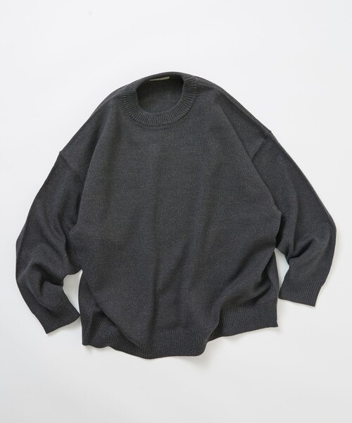 FREAK'S STORE(フリークスストア)の「限定展開 Relax Fit リラックスフィット イージーケア ウォッシャブル クルーネックニット(ニット/セーター・メンズ・ブルーグリーン/ブラウン/チャコールグレー/ネイビー/ブラック/グレー/レッド・MEDIUM/LARGE)」の14枚目の写真