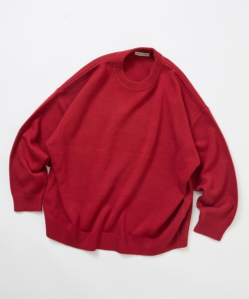 FREAK'S STORE(フリークスストア)の「限定展開 Relax Fit リラックスフィット イージーケア ウォッシャブル クルーネックニット(ニット/セーター・メンズ・ブルーグリーン/ブラウン/チャコールグレー/ネイビー/ブラック/グレー/レッド・MEDIUM/LARGE)」の22枚目の写真