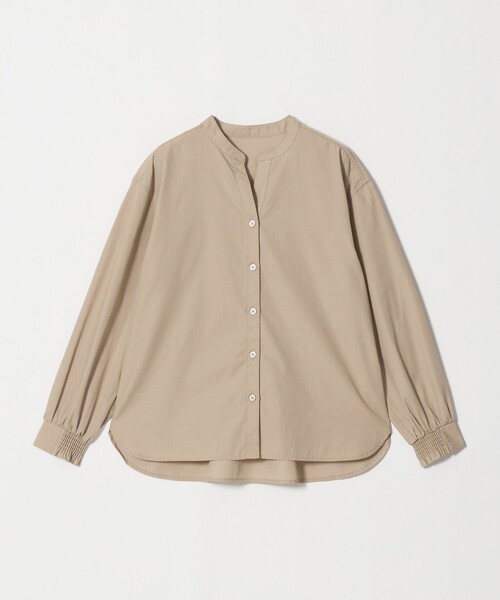 A DAY IN THE LIFE UNITED ARROWS(アデイインザライフユナイテッドアローズ)の「スキッパー ボリュームスリーブ ブラウス <A DAY IN THE LIFE>(シャツ/ブラウス・レディース・シャーベット/ネイビー/ベージュ/ダークグレー・FREE)」の16枚目の写真