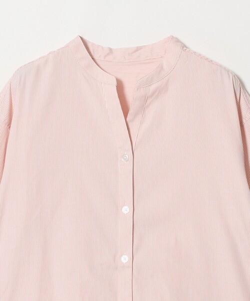A DAY IN THE LIFE UNITED ARROWS(アデイインザライフユナイテッドアローズ)の「スキッパー ボリュームスリーブ ブラウス <A DAY IN THE LIFE>(シャツ/ブラウス・レディース・シャーベット/ネイビー/ベージュ/ダークグレー・FREE)」の6枚目の写真