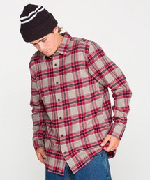 VOLCOM メンズ CADEN PLAID LS 長袖シャツ 【2026年秋冬モデル】/ボルコムチェックシャツ