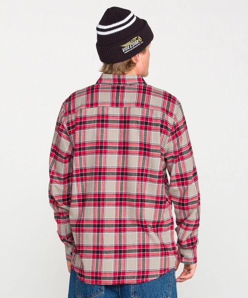 VOLCOM（ボルコム）の「VOLCOM メンズ CADEN PLAID LS 長袖シャツ 【2026年秋冬モデル】/ボルコムチェックシャツ（シャツ/ブラウス・メンズ・パープル系その他/ブラック系その他・SMALL/MEDIUM/LARGE/X-LARGE）」の10枚目の写真