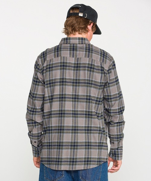 VOLCOM（ボルコム）の「VOLCOM メンズ CADEN PLAID LS 長袖シャツ 【2026年秋冬モデル】/ボルコムチェックシャツ（シャツ/ブラウス・メンズ・パープル系その他/ブラック系その他・SMALL/MEDIUM/LARGE/X-LARGE）」の4枚目の写真
