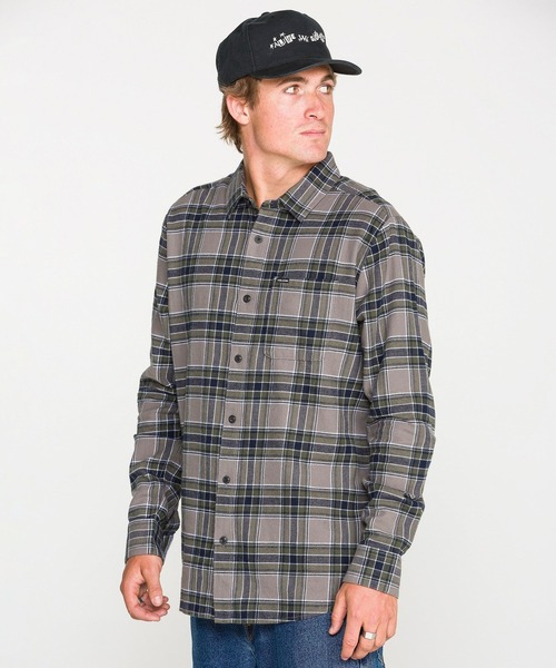 VOLCOM（ボルコム）の「VOLCOM メンズ CADEN PLAID LS 長袖シャツ 【2026年秋冬モデル】/ボルコムチェックシャツ（シャツ/ブラウス・メンズ・パープル系その他/ブラック系その他・SMALL/MEDIUM/LARGE/X-LARGE）」の7枚目の写真