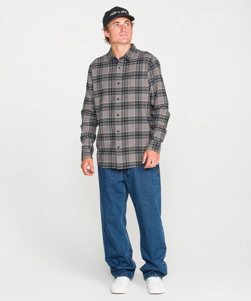 VOLCOM（ボルコム）の「VOLCOM メンズ CADEN PLAID LS 長袖シャツ 【2026年秋冬モデル】/ボルコムチェックシャツ（シャツ/ブラウス・メンズ・パープル系その他/ブラック系その他・SMALL/MEDIUM/LARGE/X-LARGE）」の8枚目の写真