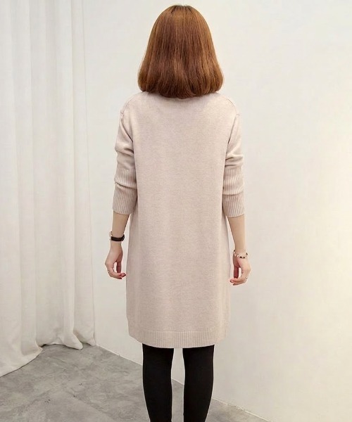 roomy（ルーミー）の「着流しロングニットカーディガン（カーディガン/ボレロ・レディース・ブラック/ベージュ/キャメル・FREE）」の9枚目の写真