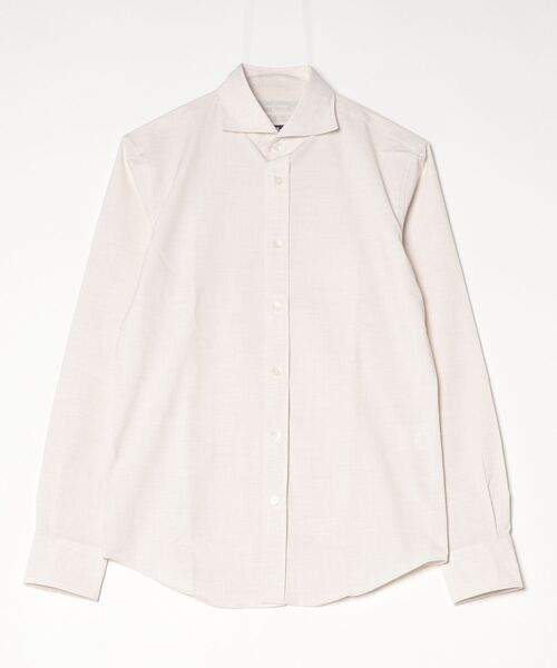 HIGH STREET(ハイストリート)の「HIGH STREET∴CARREMAN2WAYストレッチカッタウェイシャツ(シャツ/ブラウス・メンズ・ホワイト/ブラック・L/M)」の1枚目の写真