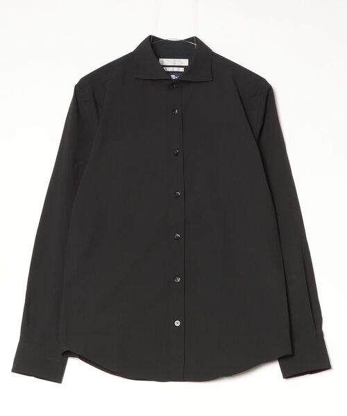 HIGH STREET(ハイストリート)の「HIGH STREET∴CARREMAN2WAYストレッチカッタウェイシャツ(シャツ/ブラウス・メンズ・ホワイト/ブラック・L/M)」の2枚目の写真