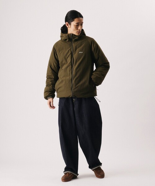 NANGA(ナンガ)の「NANGA/ナンガ SP NEW DOWN JACKET/別注 ニュー ダウンジャケット(ダウンジャケット/コート・メンズ・ブラウン/グレー/ブラック/オリーブ・X-LARGE/LARGE/MEDIUM/SMALL)」の16枚目の写真