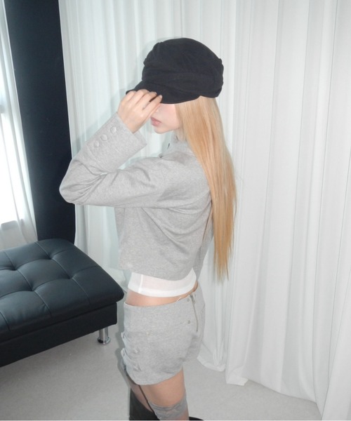 THEAIRTOWN(ジエアタウン)の「embo napoleon crop jk(その他アウター・レディース・ブラック/グレー・FREE)」の7枚目の写真