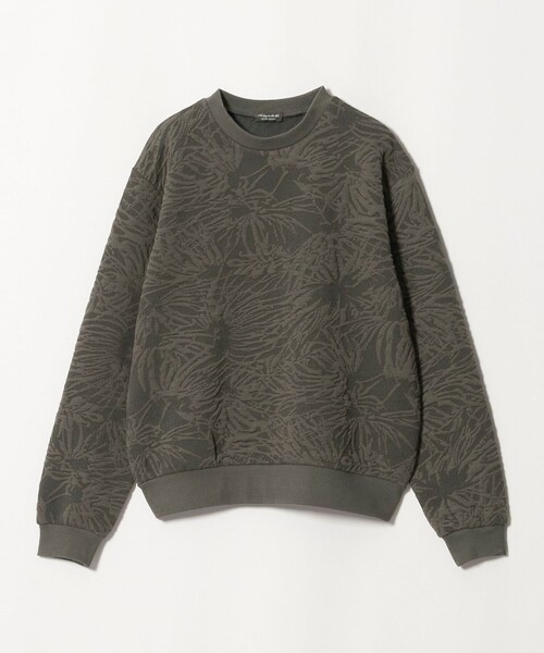A DAY IN THE LIFE UNITED ARROWS(アデイインザライフユナイテッドアローズ)の「パフジャガード クルーネックプルオーバー<A DAY IN THE LIFE>(Tシャツ/カットソー・レディース・モカ/オフホワイト/ブラック・FREE)」の3枚目の写真
