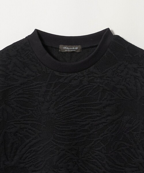 A DAY IN THE LIFE UNITED ARROWS(アデイインザライフユナイテッドアローズ)の「パフジャガード クルーネックプルオーバー<A DAY IN THE LIFE>(Tシャツ/カットソー・レディース・モカ/オフホワイト/ブラック・FREE)」の11枚目の写真