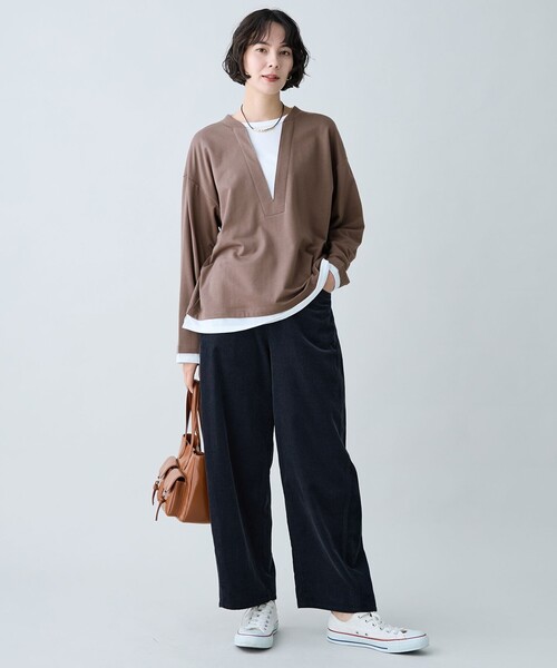 ANY(エニィ)の「コーデュロイバレルパンツ(その他パンツ・レディース・ベージュ系/ダルブルー系・X-LARGE)」の6枚目の写真