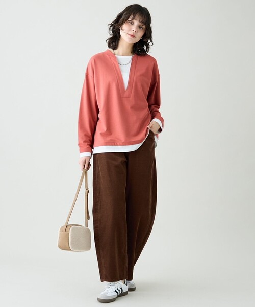 ANY(エニィ)の「コーデュロイバレルパンツ(その他パンツ・レディース・ベージュ系/ダルブルー系・X-LARGE)」の13枚目の写真