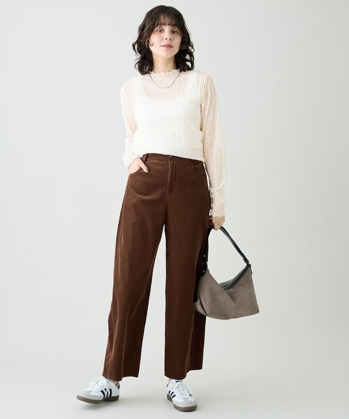 ANY(エニィ)の「コーデュロイバレルパンツ(その他パンツ・レディース・ベージュ系/ダルブルー系・X-LARGE)」の16枚目の写真