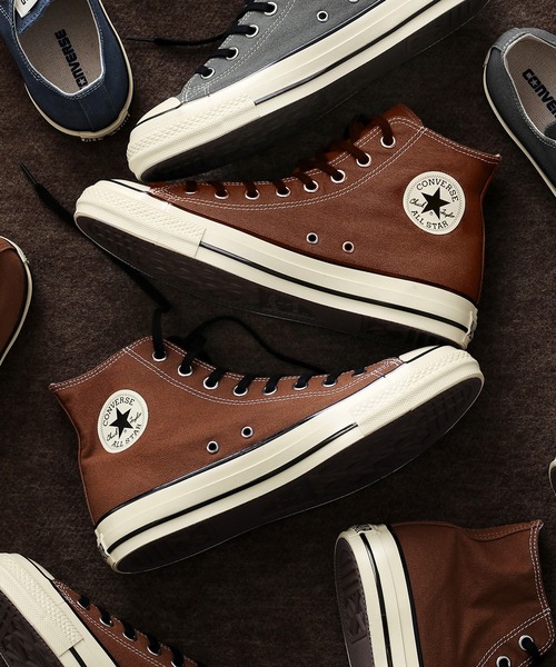 CONVERSE(コンバース)の「【CONVERSE】ALL STAR AGED CL HI(スニーカー・メンズ・ブルー/ブラウン/グレー/オレンジ/ブルー系その他2/カーキ・7/6.5/9/8.5/8/7.5)」の1枚目の写真