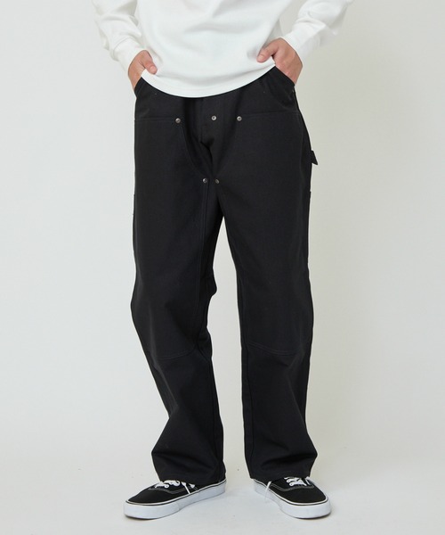 Dickies(ディッキーズ)の「Dickies/ディッキーズ ダックダブルニーパンツ(その他パンツ・メンズ・ブラック/ダークブラウン・30/32/34/36/28)」の2枚目の写真
