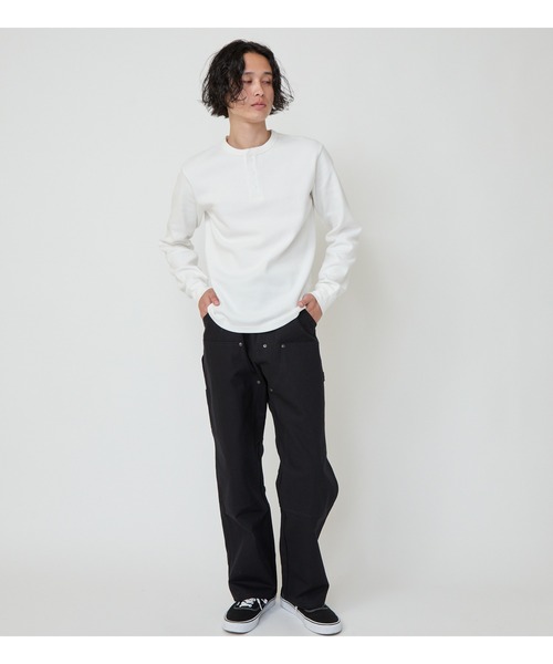 Dickies(ディッキーズ)の「Dickies/ディッキーズ ダックダブルニーパンツ(その他パンツ・メンズ・ブラック/ダークブラウン・30/32/34/36/28)」の4枚目の写真