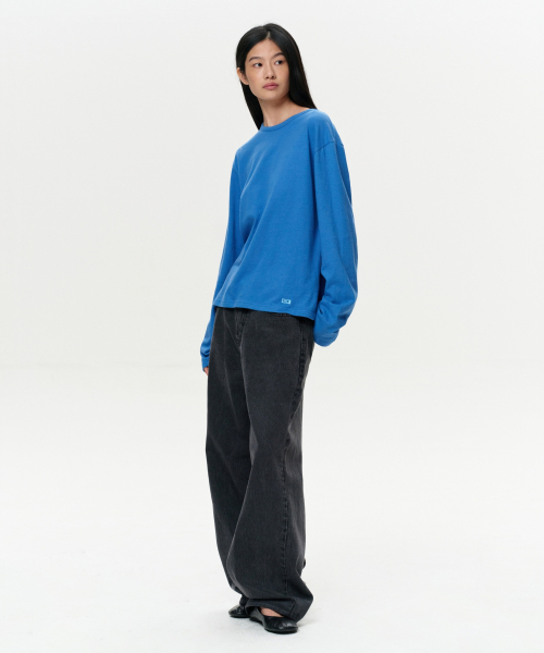 ERA(エラ)の「WOMEN ERA ヴィンテージコットン ロングスリーブT - ブルー(Tシャツ/カットソー・レディース・その他・SMALL/MEDIUM)」の5枚目の写真