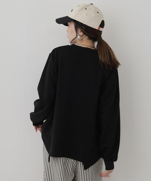 BRODIAEA(ブローディア)の「BRODIAEA ダンボール×ニットドッキングカットソー(Tシャツ/カットソー・レディース・ブラック/ベージュ/グリーン/ローズ・40)」の10枚目の写真